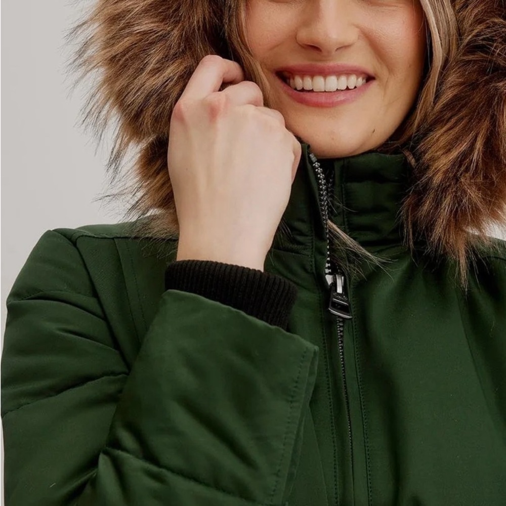 Arctic Expedition Horizontal Quilted Down Coat/Parka